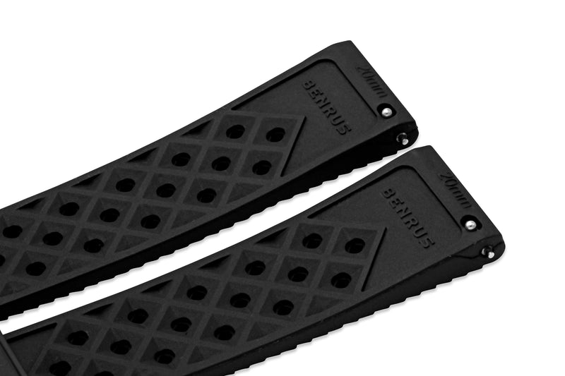 Black Rubber Tropic Strap